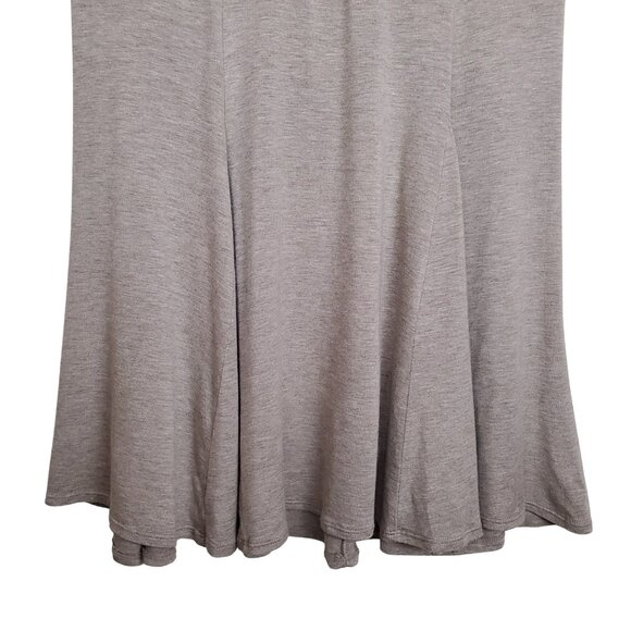 Max Studio NWT Heather Jersey Knit Taupe Mini Skirt - Picture 6 of 11